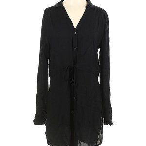 HD Paris Anthropology string waist light weightcotton blouse with safari sleeves